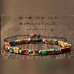 [Boho Infinity] Handcrafted Natural Stone Beaded Bracelet/Anklet.  UNISEX